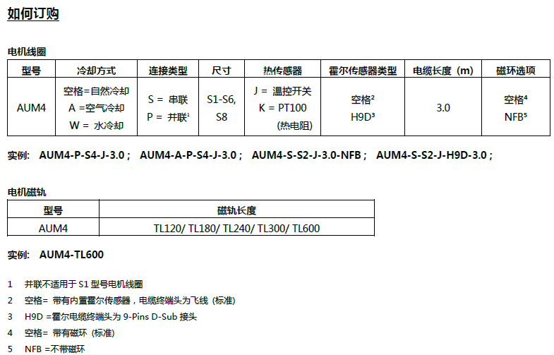 AUM5直線電機(jī)