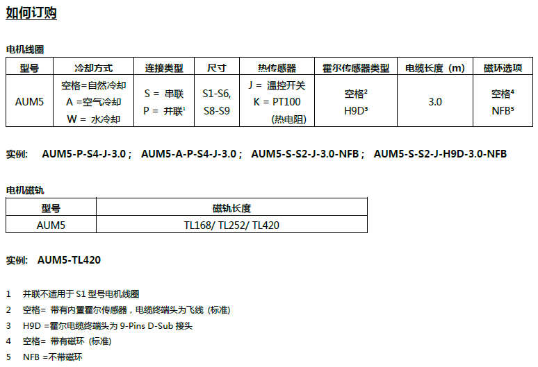 AUM5直線電機(jī)